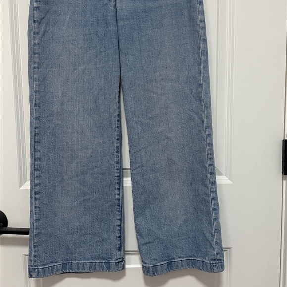 Point Sur J. Crew Women’s Wide Leg Crop Light Blue Denim Jeans size 25 - Picture 5 of 8